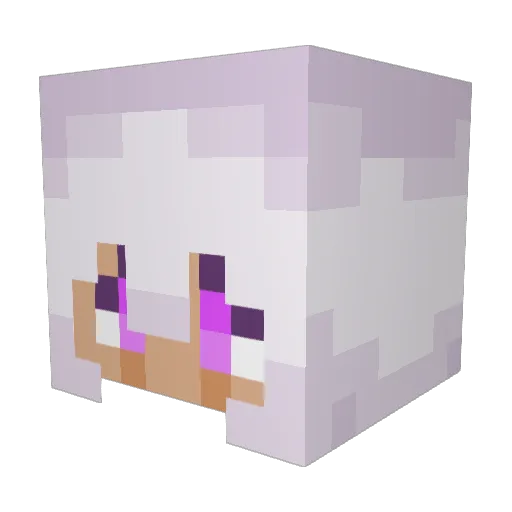 Cherryb0mb9 Minecraft avatar head, 3D render
