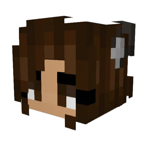 Cherryblossom125 Minecraft avatar head, 3D render