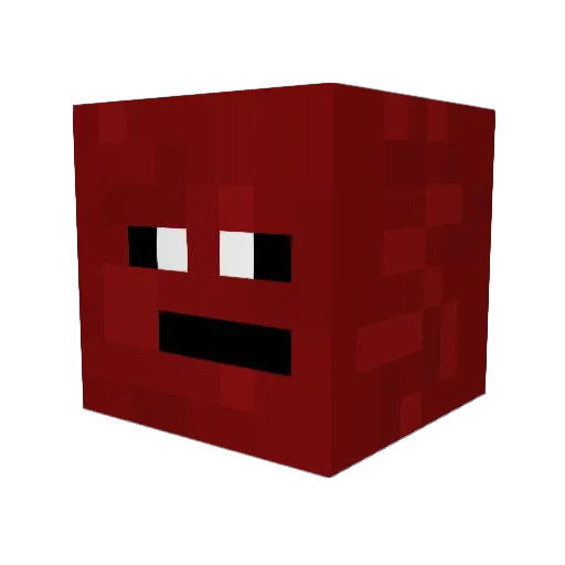 CherrymanNow Minecraft avatar head, 3D render