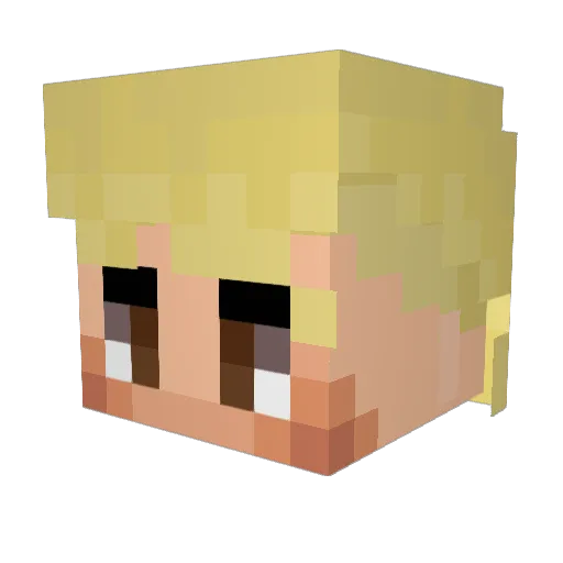 Cherrypicker21 Minecraft avatar head, 3D render