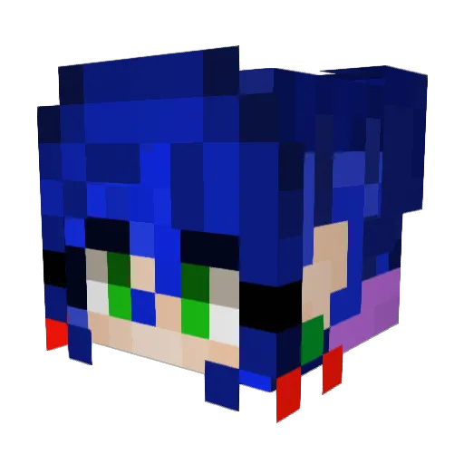 CherrytheZero Minecraft avatar head, 3D render