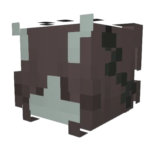 Cherrzi Minecraft avatar head, 3D render