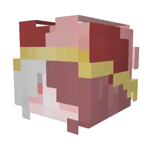 Cherub_Blues Minecraft avatar head, 3D render