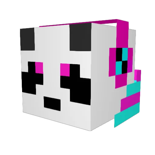 Cherubthefirst Minecraft avatar head, 3D render