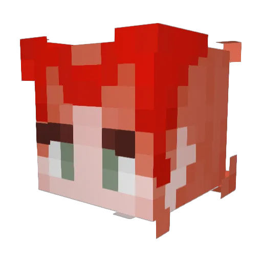 CherylBombshellb Minecraft avatar head, 3D render