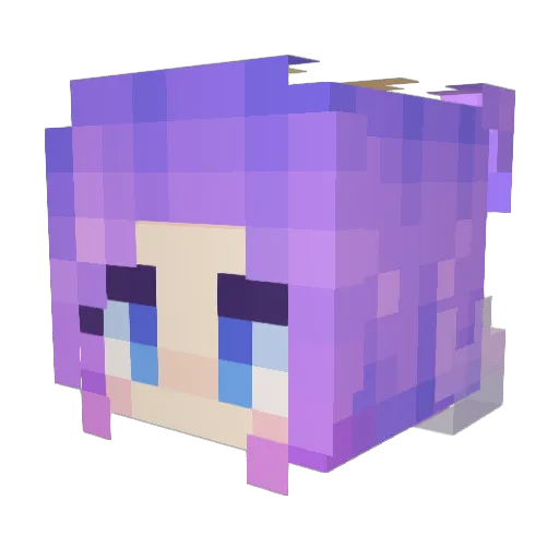 CherylUwU Minecraft avatar head, 3D render