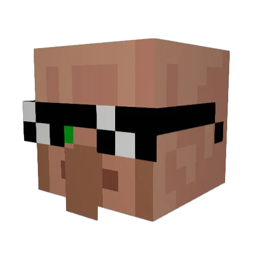 ChesGod Minecraft avatar head, 3D render
