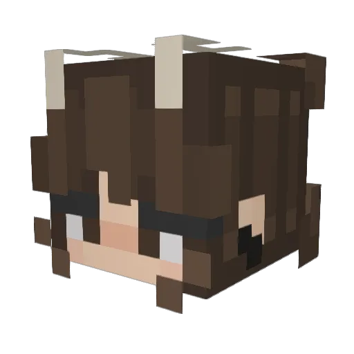 Chese_ Minecraft avatar head, 3D render