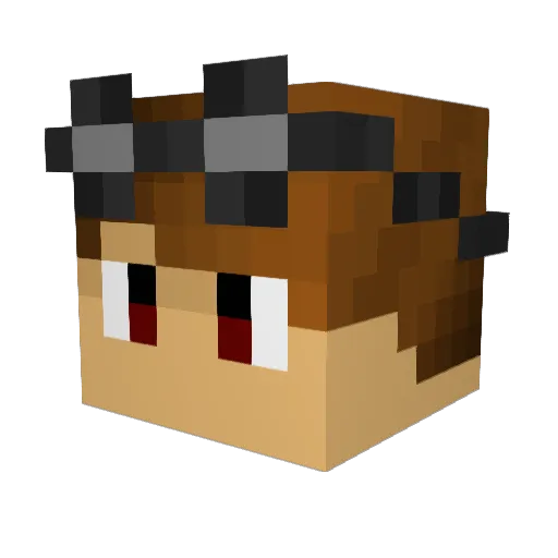 CheshireKnight Minecraft avatar head, 3D render