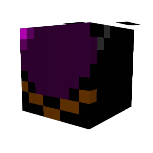 CheshireStar Minecraft avatar head, 3D render