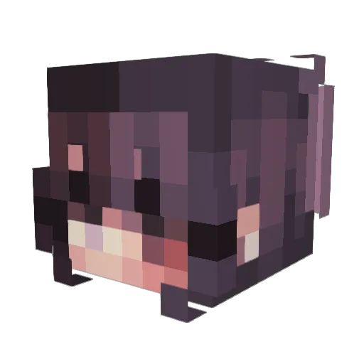 Chesmok Minecraft avatar head, 3D render