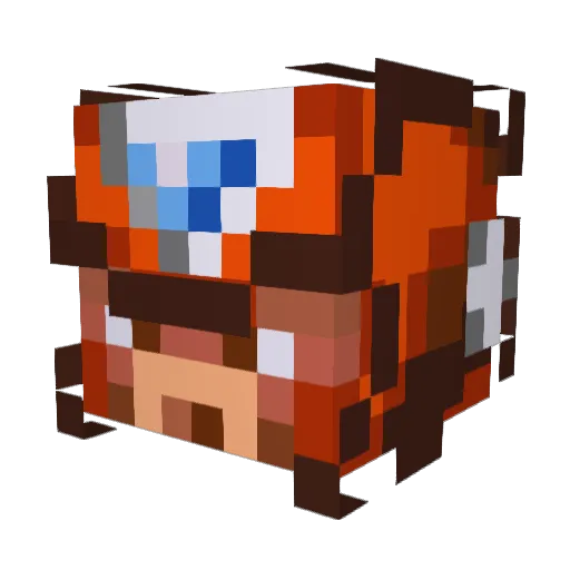 Cheso1 Minecraft avatar head, 3D render