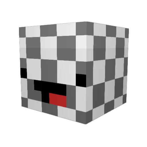 ChessNotCheckers Minecraft avatar head, 3D render