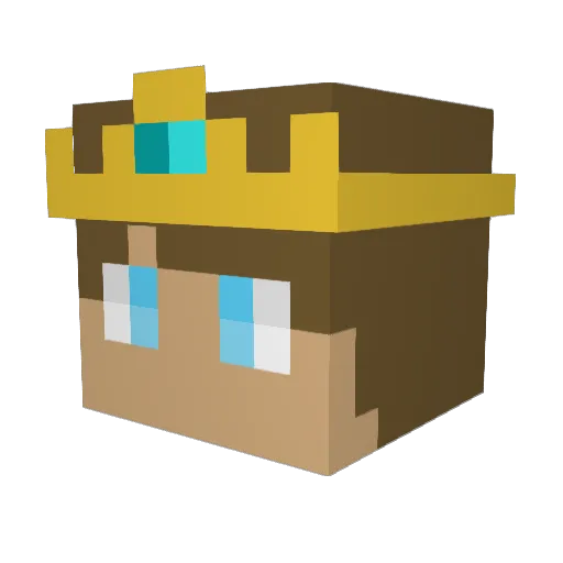 ChessPro19 Minecraft avatar head, 3D render