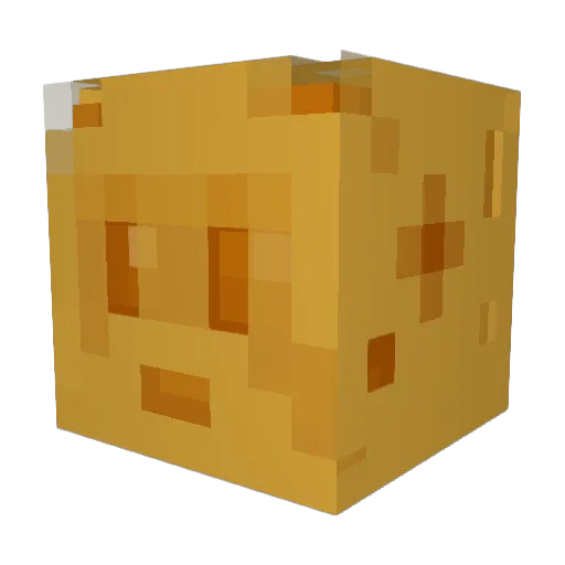 Chesseroni Minecraft avatar head, 3D render