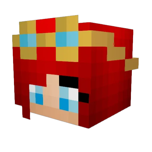 Chessewedge Minecraft avatar head, 3D render