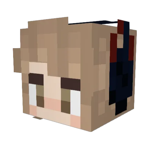 ChesseyBacon Minecraft avatar head, 3D render