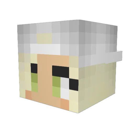 ChessnessMonster Minecraft avatar head, 3D render