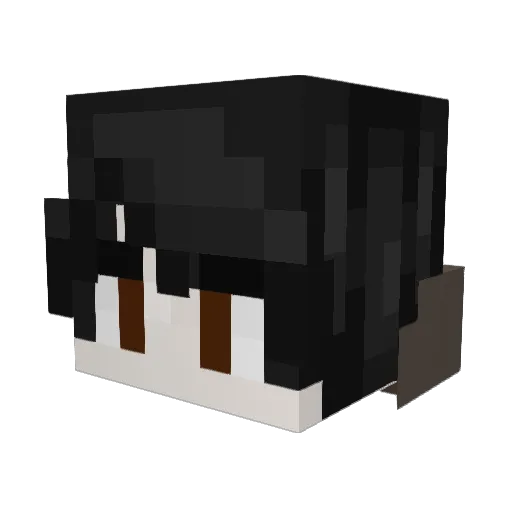 Chesstronomy Minecraft avatar head, 3D render