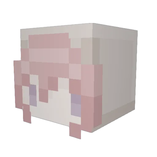 Chessyywessy Minecraft avatar head, 3D render