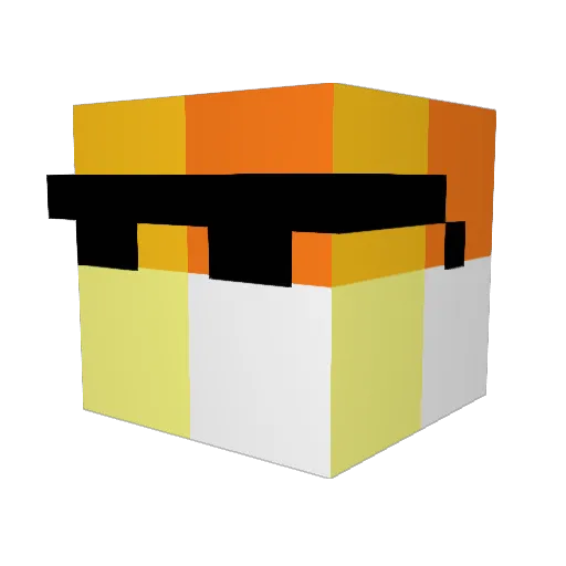 Chest7ts Minecraft avatar head, 3D render