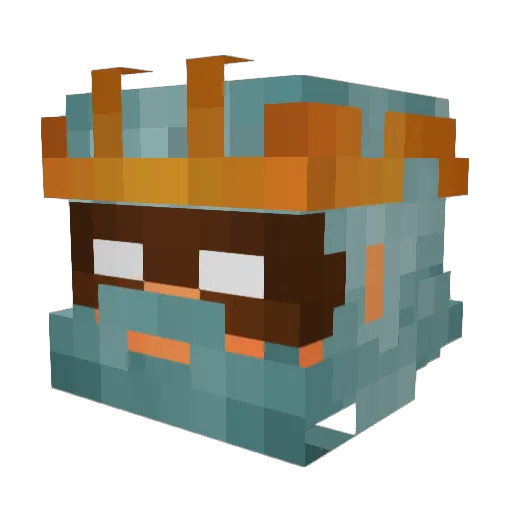 Cheste_KING Minecraft avatar head, 3D render