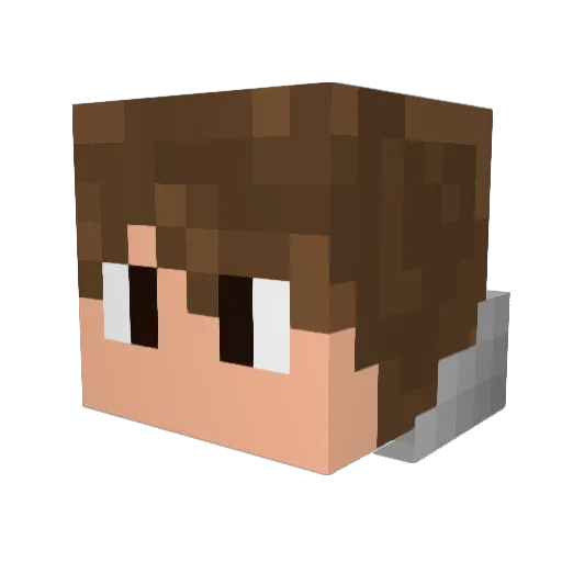 Chester2001 Minecraft avatar head, 3D render