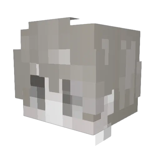 ChesterMcMan Minecraft avatar head, 3D render