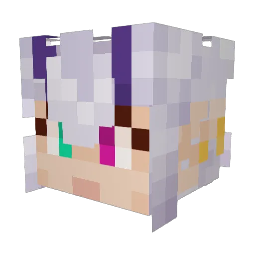 Chesterdasnail Minecraft avatar head, 3D render