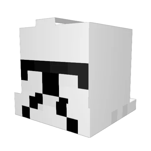 ChesterrW Minecraft avatar head, 3D render