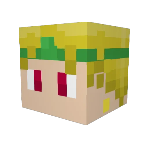 ChestnutProphecy Minecraft avatar head, 3D render