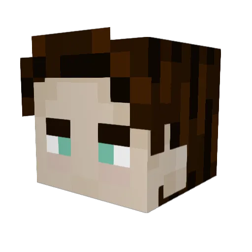Chetadin Minecraft avatar head, 3D render