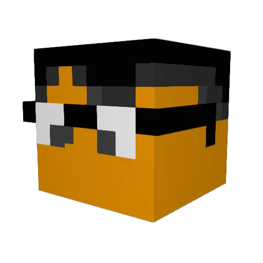 Chetan8ra Minecraft avatar head, 3D render