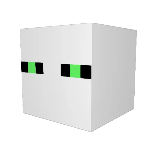 Chetigol Minecraft avatar head, 3D render
