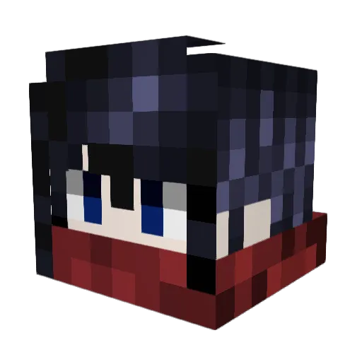 Cheto011 Minecraft avatar head, 3D render