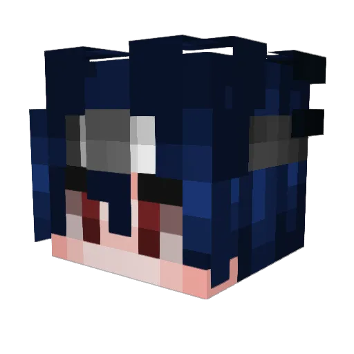 CheungDaddy Minecraft avatar head, 3D render