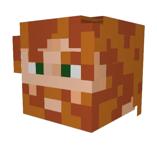 ChevalierLeo46 Minecraft avatar head, 3D render