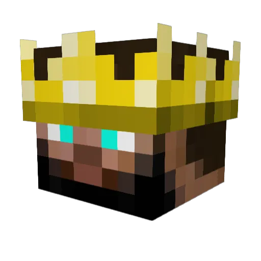 ChevaroBros Minecraft avatar head, 3D render