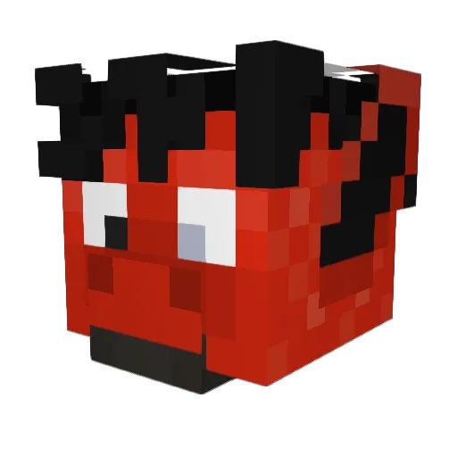 Chevas12 Minecraft avatar head, 3D render