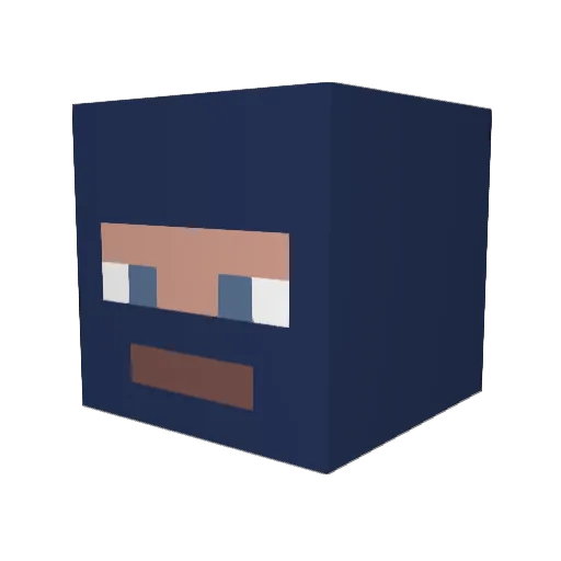 ChevroletExpress Minecraft avatar head, 3D render