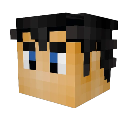 ChevyWolfs Minecraft avatar head, 3D render