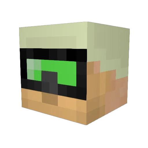 ChewFester Minecraft avatar head, 3D render