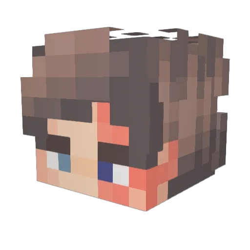 Chew_06 Minecraft avatar head, 3D render