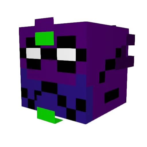 Chewesss Minecraft avatar head, 3D render