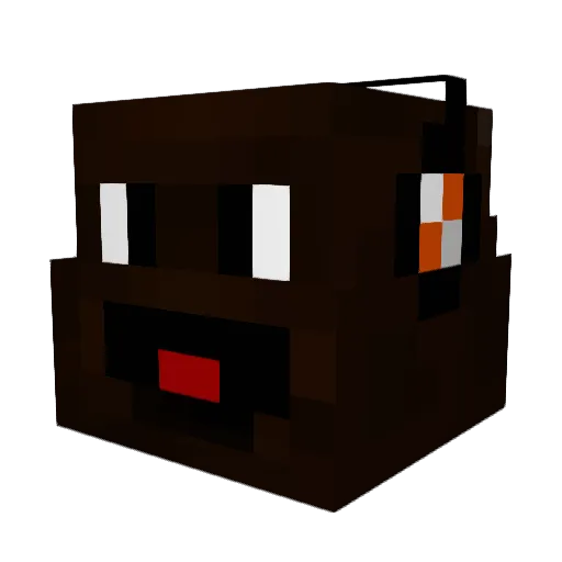 Chewie1313 Minecraft avatar head, 3D render
