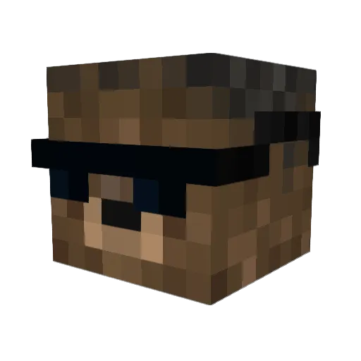 Chewie728 Minecraft avatar head, 3D render