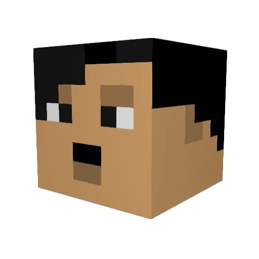 Chewiedeath Minecraft avatar head, 3D render