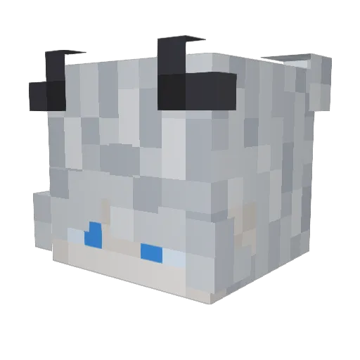ChewingFrogs Minecraft avatar head, 3D render