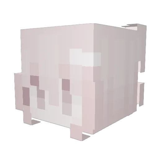 Chewingumy Minecraft avatar head, 3D render