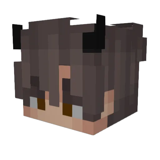 Chewinq Minecraft avatar head, 3D render